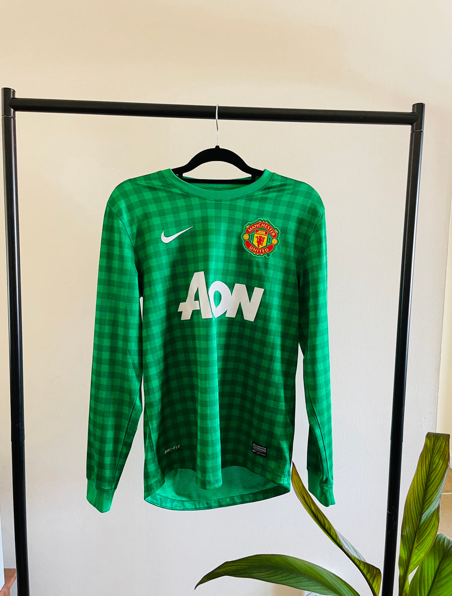Manchester United Gardien de but Maillot de foot 2011 - 2012. Sponsored by AON