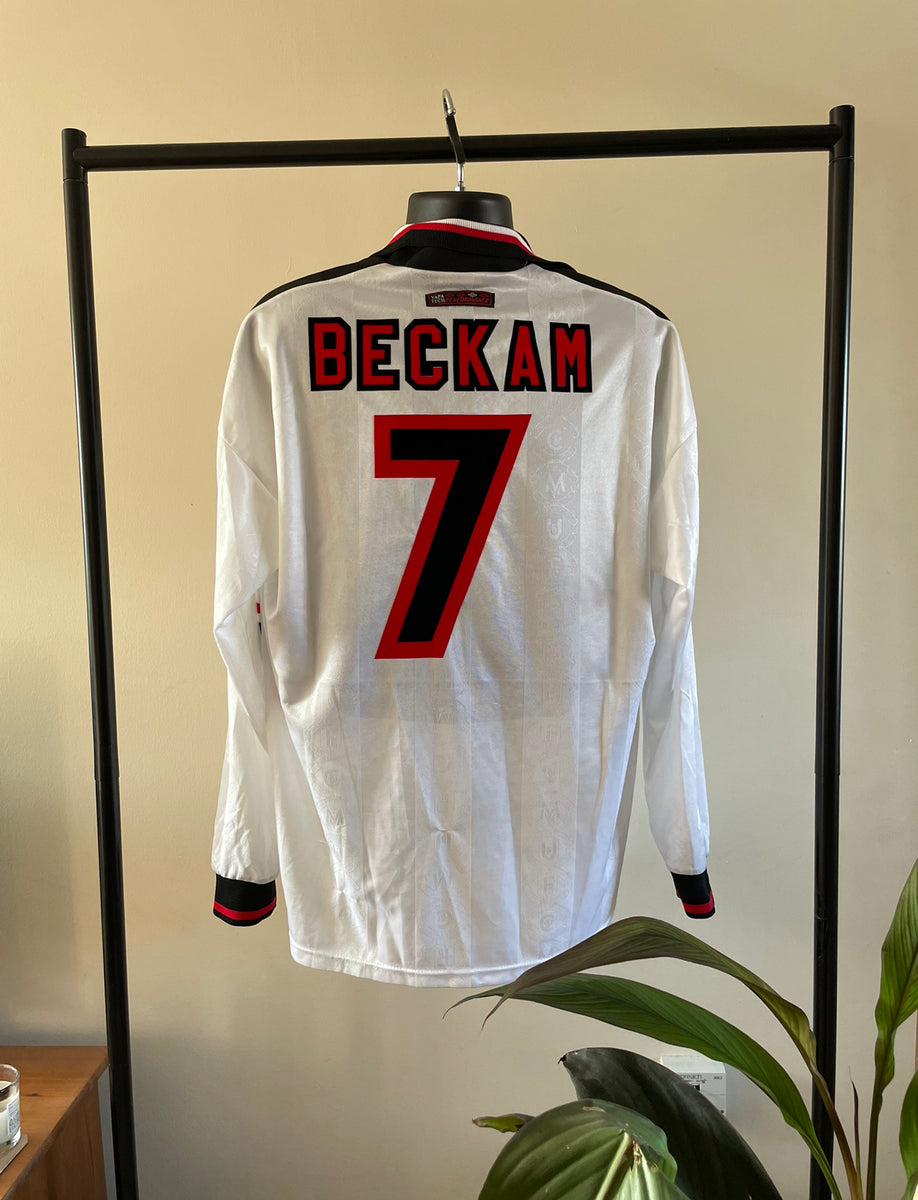 1997-99 Manchester United Away Longsleeve Shirt | Beckam #7