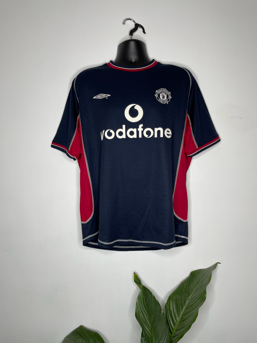 Maillot Manchester United Third 2000-2001 – Taille L – Umbro – Noir – Rétro