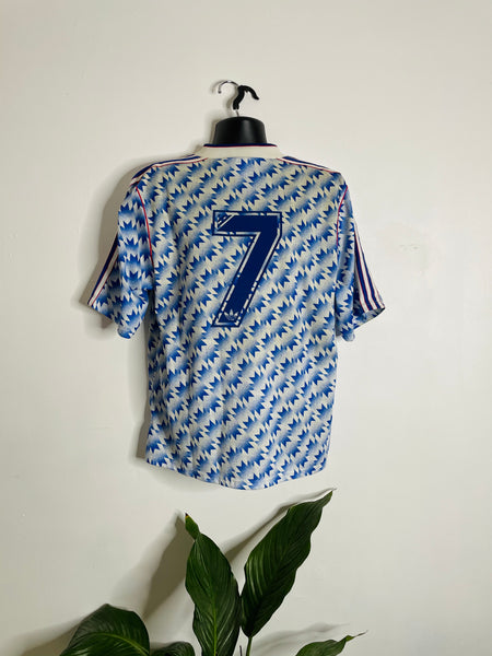 1990-92 Manchester United Away Shirt Robson #7 | Excellent | XL