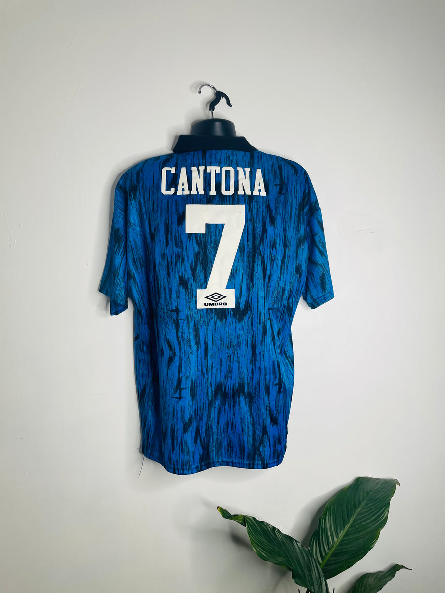 Retro Cantona 1992 Shirt 1992-93 Manchester United Away Shirt