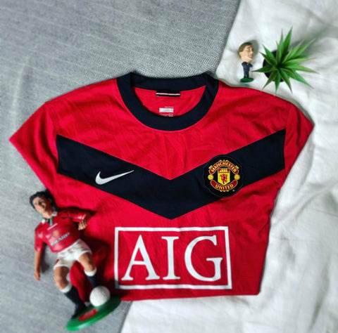 2009-10 Manchester United Home Shirt | Good | L