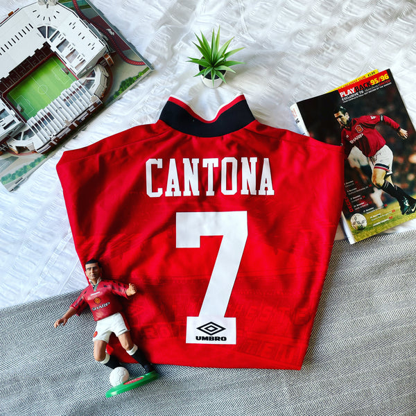 1994-96 Manchester United Home Shirt | Cantona #7 | Very Good | XL