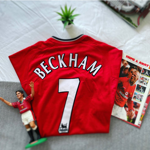 2000-02 Manchester United Home Shirt | Beckham #7 | Good | Large