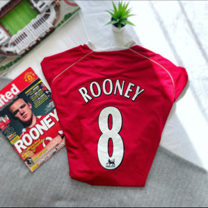 2006-07 Manchester United Home Shirt Rooney #8 | Good | Large