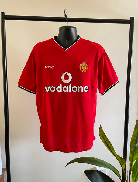 2000-02 Manchester United Home Shirt | Beckham #7 | Good | Large