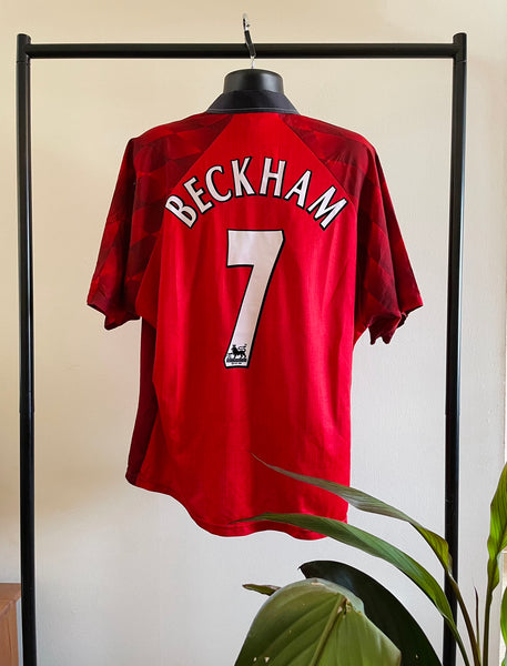1996-98 Manchester United Home Shirt Beckham #7 | Good | XXL