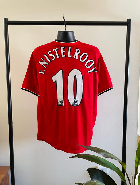 2000-02 Manchester United Home Shirt Van Nistelrooy #10 | Very Good | Large