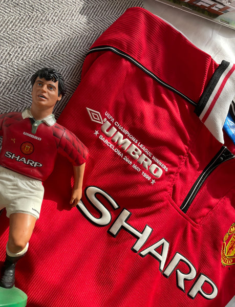 1998-2000 Manchester United Home Shirt Special Edition Keane #16 | Mint | L