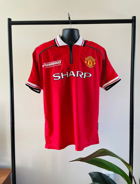 1998-2000 Manchester United Home Shirt Special Edition Keane #16 | Mint | L
