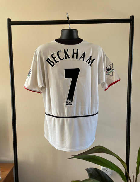 2002-03 Manchester United Away Shirt Beckham #7 | Very Good | Large