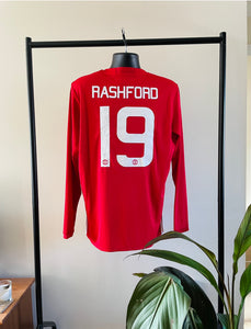 2016-17 Manchester United Home Shirt | Rashford #19 | Mint | Large