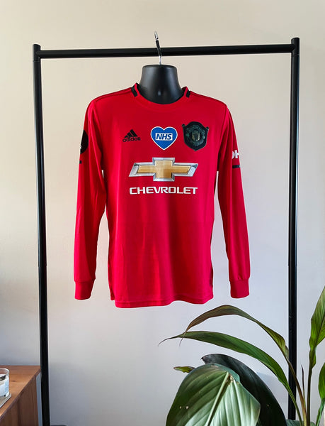 2019-20 Manchester United Home 'Black Lives Matter' Longsleeve Shirt | Rashford #10 | Mint | Medium