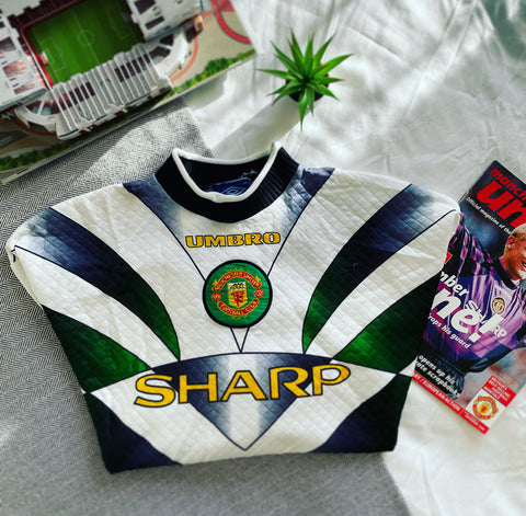 1996-97 Manchester United Goalkeeper Shirt Schmeichel #1 | Very Good | Large