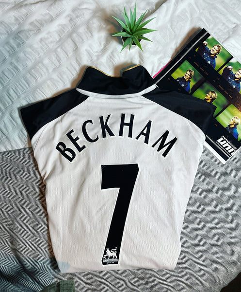 2001-02 Manchester United Third Reversible Centenary Shirt | Beckham #7 | Very Good | Medium