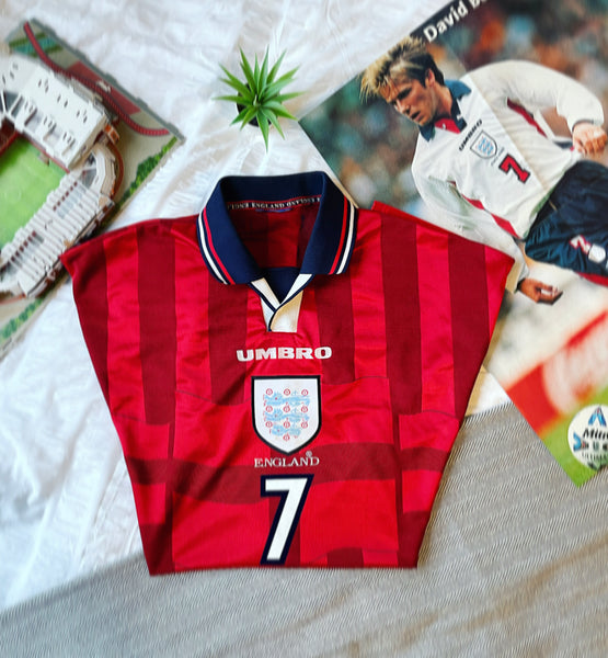 1998 World Cup England Away Shirt | Beckham #7 | Mint | XL