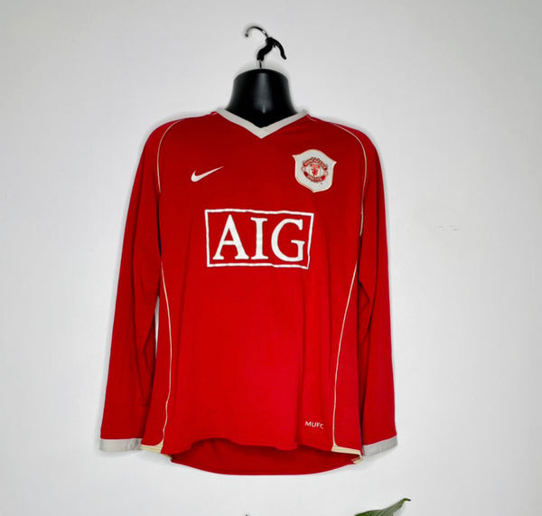 2006-07 Manchester United Home Shirt Longsleeve Ferdinand #5 | Good | XL