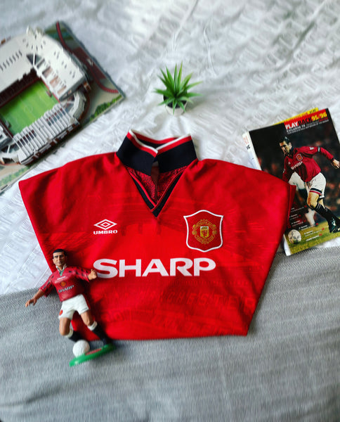 1994-96 Manchester United Home Shirt | Cantona #7 | Very Good | Large