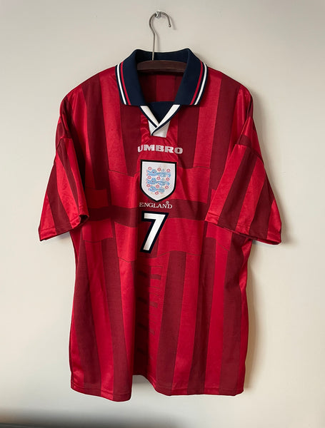 1998 World Cup England Away Shirt | Beckham #7 | Mint | XL