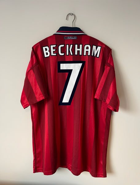 1998 World Cup England Away Shirt | Beckham #7 | Mint | XL