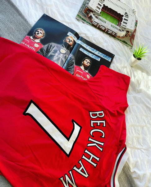 1999-00 Manchester United European ‘Treble’ Winners Shirt | Beckham #7 | Good | Large