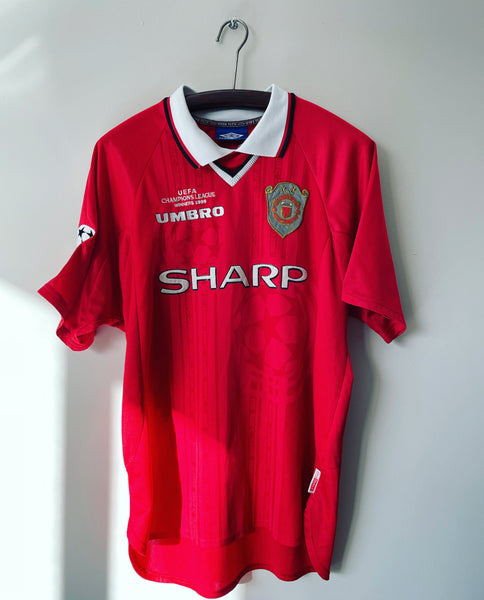 1999-00 Manchester United European ‘Treble’ Winners Shirt | Beckham #7 | Good | Large