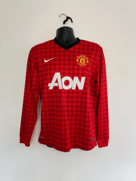 2012-13 Manchester United Home Longsleeve Shirt | van Persie #20 | Mint | Medium