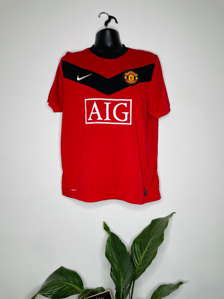 2009-10 Manchester United Home Shirt | Mint | L