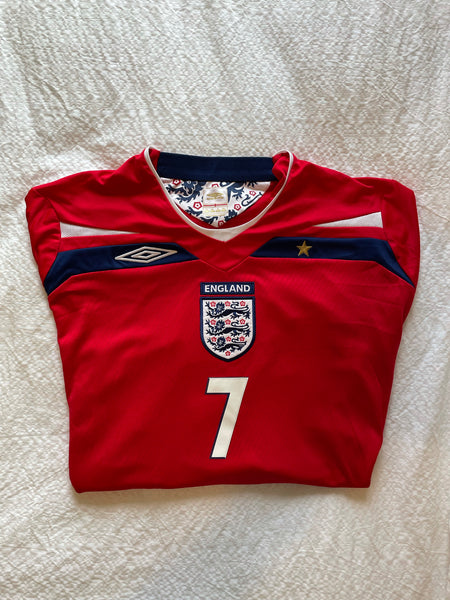 2008-10 England Home Shirt |Beckham #7 | Mint | XL