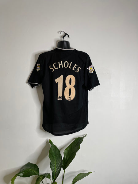 2003-05 Manchester United Away Shirt Scholes #18 | Good | L