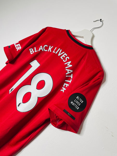 2019-20 Manchester United Home 'Black Lives Matter' Shirt | Fernandes #18 | BNWT | L