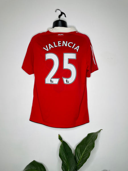 2010-11 Manchester United Home Shirt Valencia #25 | Mint | L