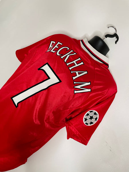 1997-99 Manchester United European ‘Treble’ Shirt Beckham #7 | Very Good | XL