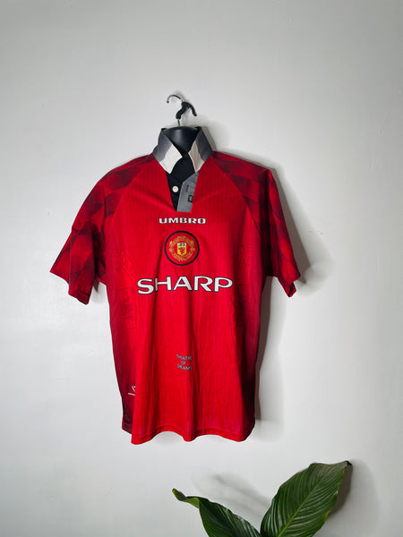 1996-98 Manchester United Home Shirt | Very Good | L