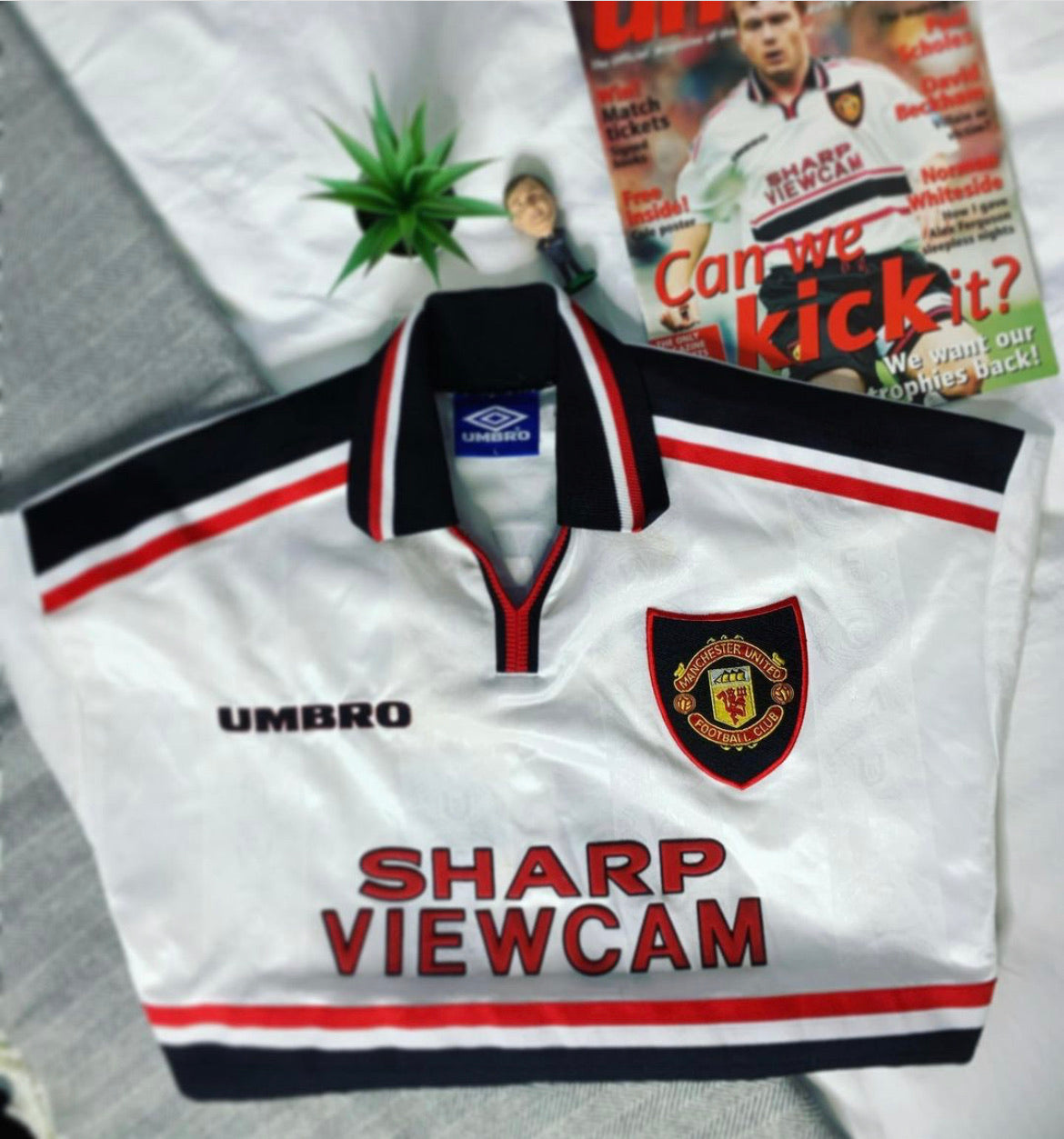 1997-99 Manchester United Away Shirt Keane #16 | Very Good | XXL