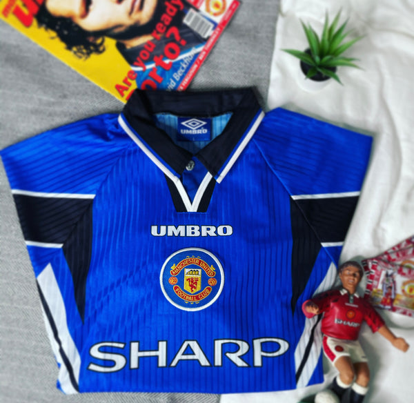 1996-98 Manchester United Third Shirt | Mint | L