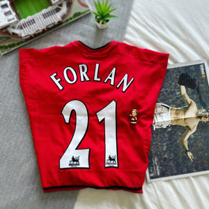 2002-04 Manchester United Home Shirt | Forlan #21 | Good | XL