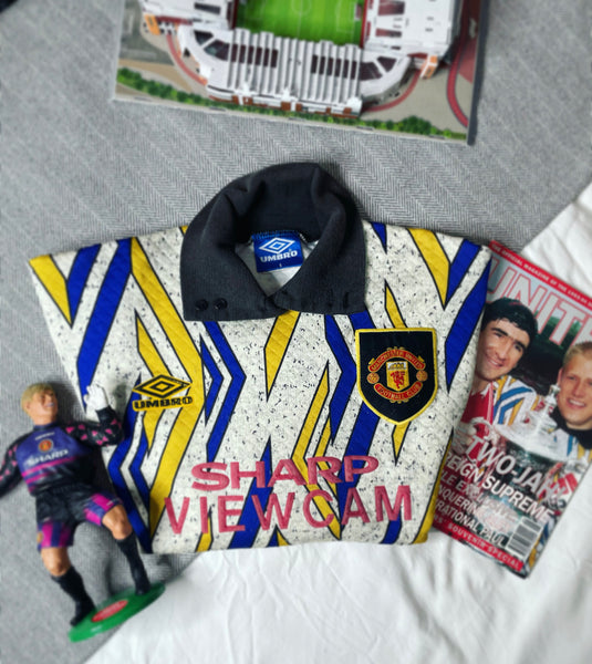 1993-95 Manchester United Goalkeeper Shirt | Schmeichel #1 | Good | S