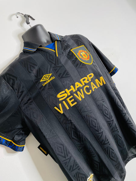 1993-95 Manchester United Away Shirt Cantona #7 | Very Good | Medium