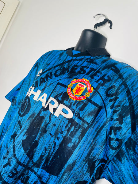 1992-93 Manchester United Away Shirt | Cantona #7 | Mint | XL
