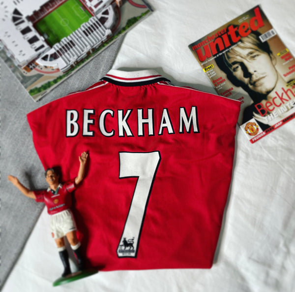 1998-2000 Manchester United Home Shirt Beckham #7 | Mint | L
