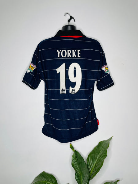 1999-00 Manchester United Away Yorke #19 | Mint | L