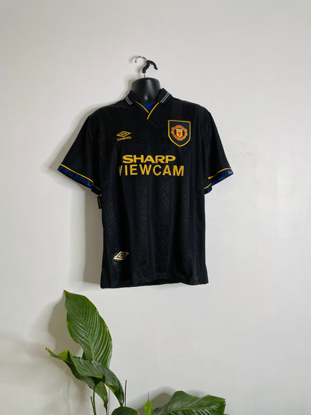 1993-95 Manchester United Away Shirt Cantona #7 | Very Good | Medium