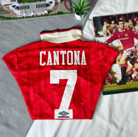 1992-94 Manchester United Home Shirt | Cantona #7 | Very Good | XL