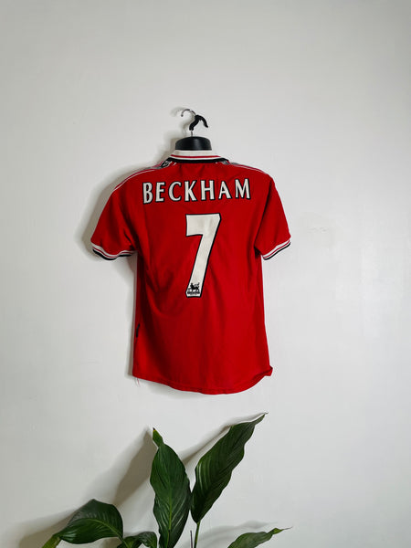 1998-2000 Manchester United Home Shirt Beckham #7 | Very Good | L