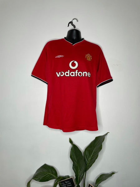 2000-02 Manchester United Home Shirt | Beckham #7 | Mint | Large