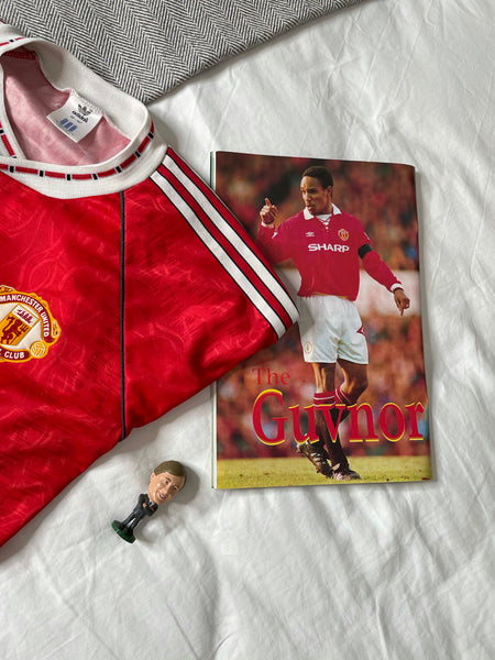 1990-92 Manchester United Home Shirt | Very Good | Large