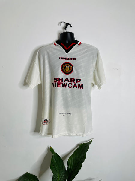 1996-97 Manchester United Away Shirt Cantona #7 | Very Good | L