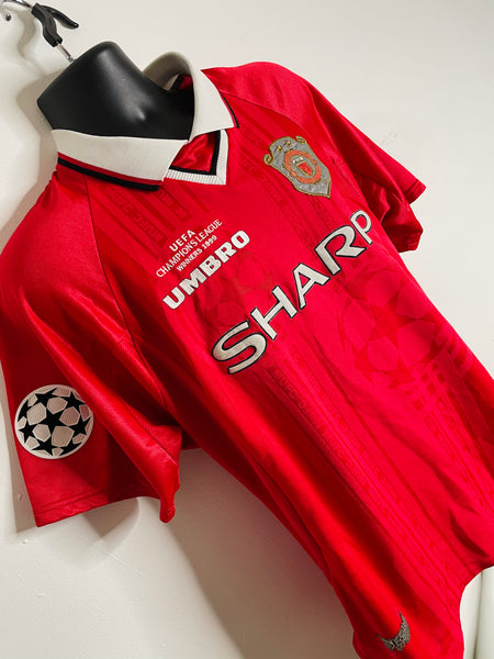 1997-99 Manchester United European ‘Treble’ Shirt Beckham #7 | Very Good | XL