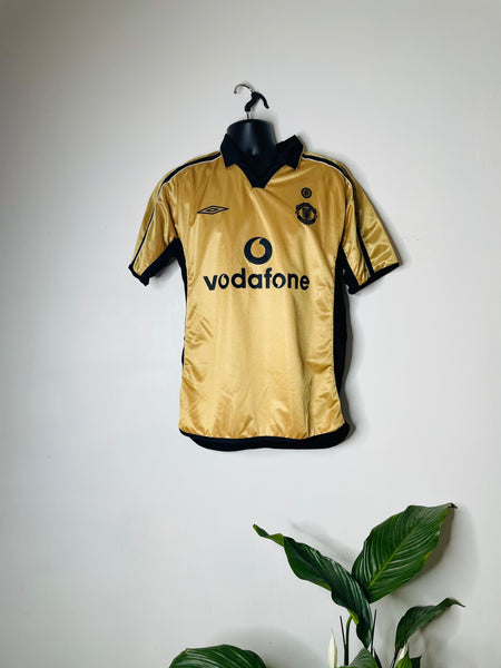2001-02 Manchester United Third Reversible Centenary Shirt | Beckham #7 | Mint | Medium